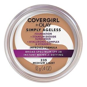 CoverGirl + Olay 235 Medium Light Simply Ageless Foundation